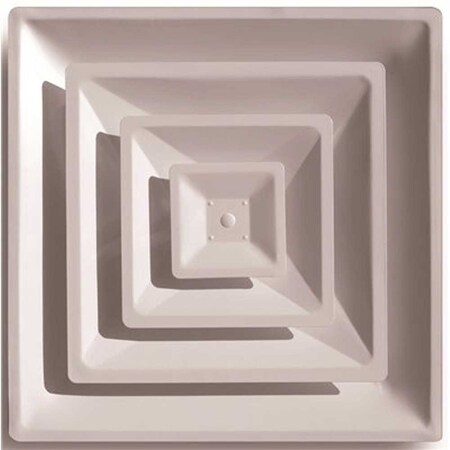 Tru Aire 2 ft. x 2 ft. T-Bar 3-Cone Step Down Diffuser with 10 in. Collar 2004CD/10